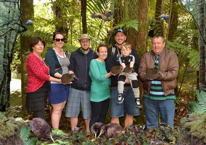 The Family with some Kiwi- Had Facebook fooled