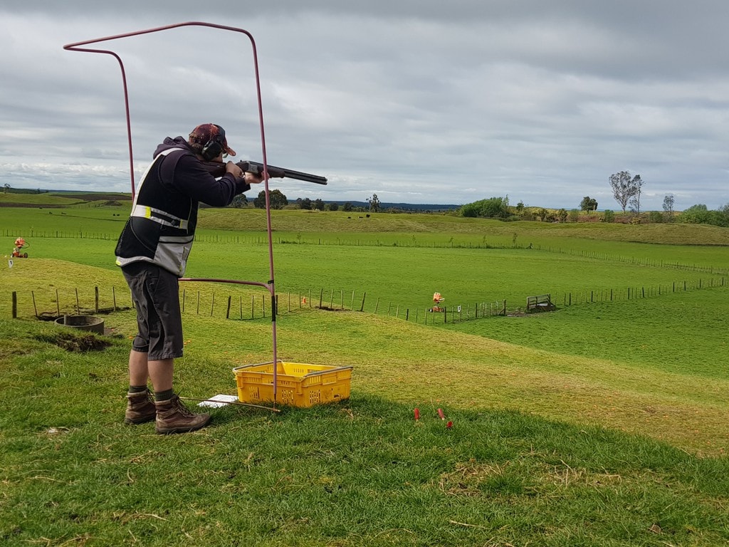 shooting clay target